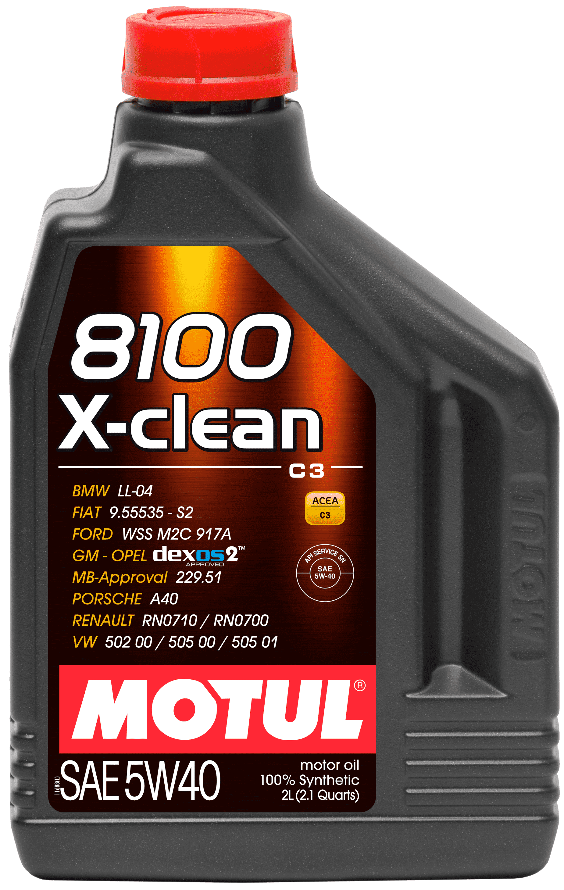 Моторное масло Motul 8100 X-CLEAN 5W-40, 2л